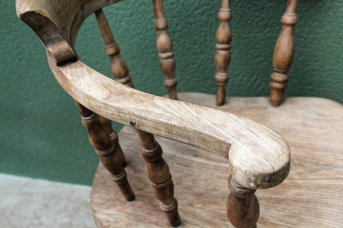 Victorian armchair, called "captain's"