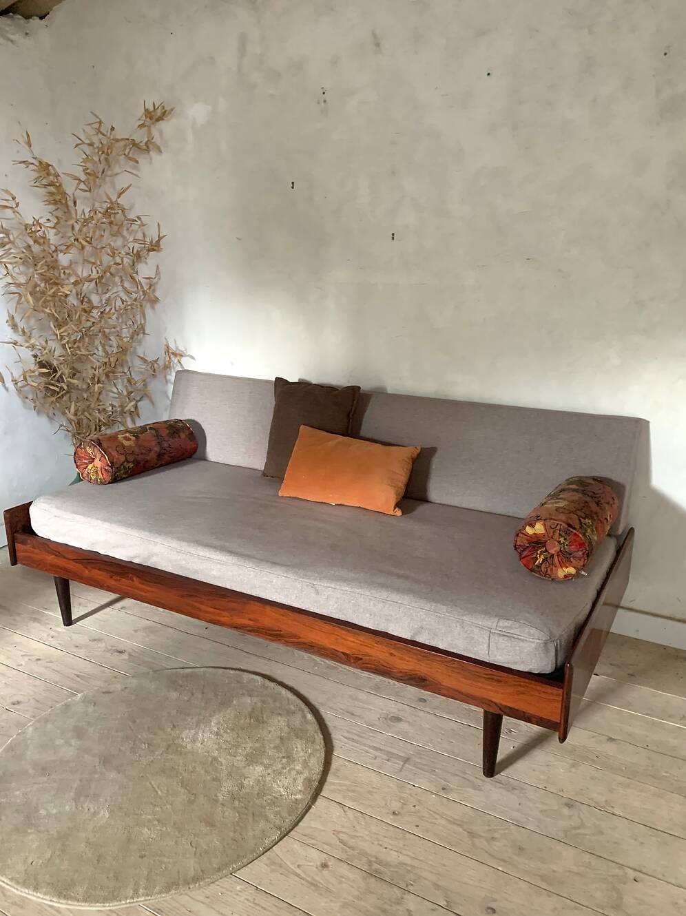 Daybed Scandinavian vintage rosewood sofa bed