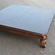 Coffee table with industrial wheels