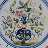 Pair of Nevers earthenware plates signed Félicien Cottard between 1898 and 1908