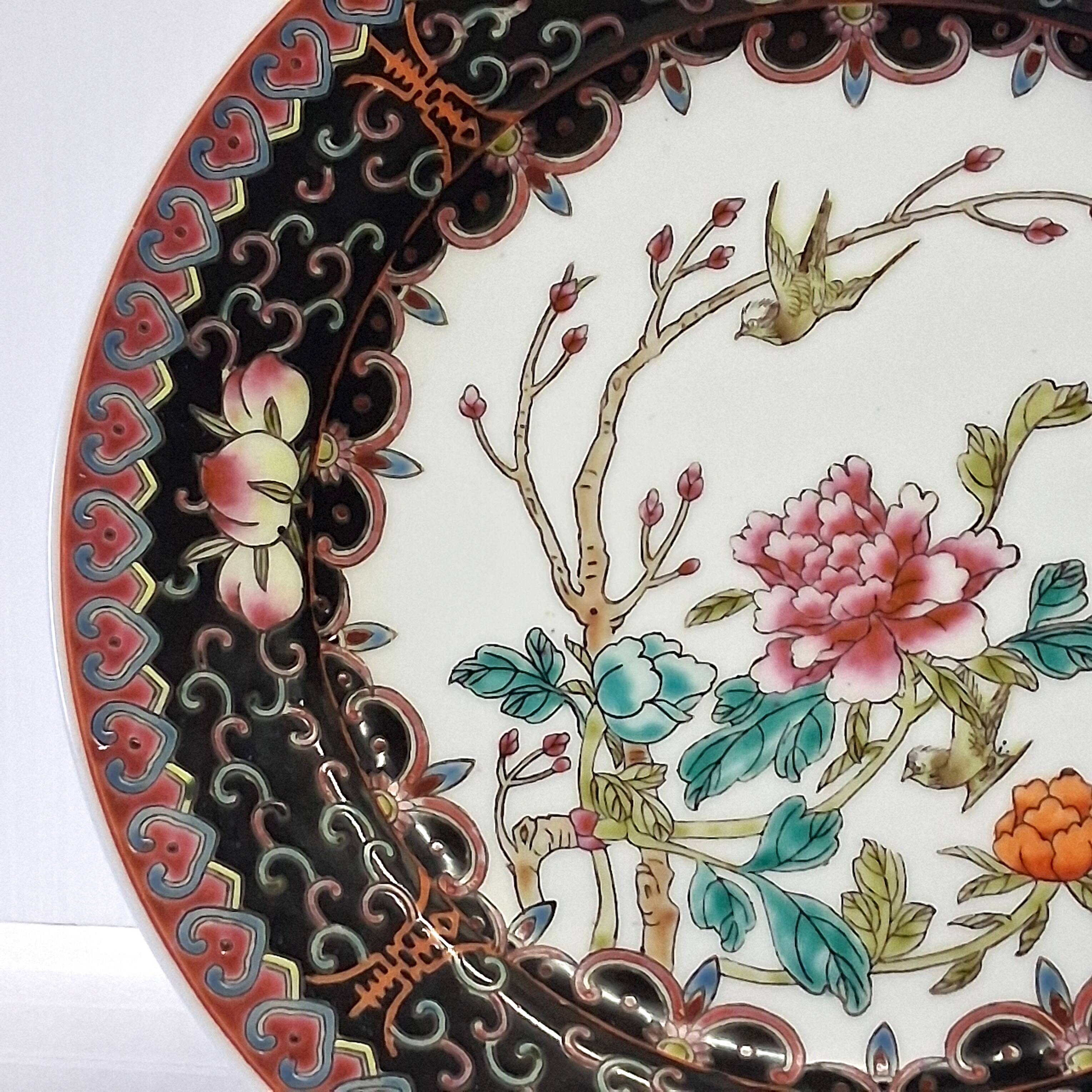 Beautiful antique Chinese porcelain plate or serving dish