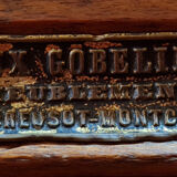 Louis Philippe period chest of drawers in walnut bramble stamped around 1830