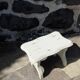 Wooden footboard wabi sabi
