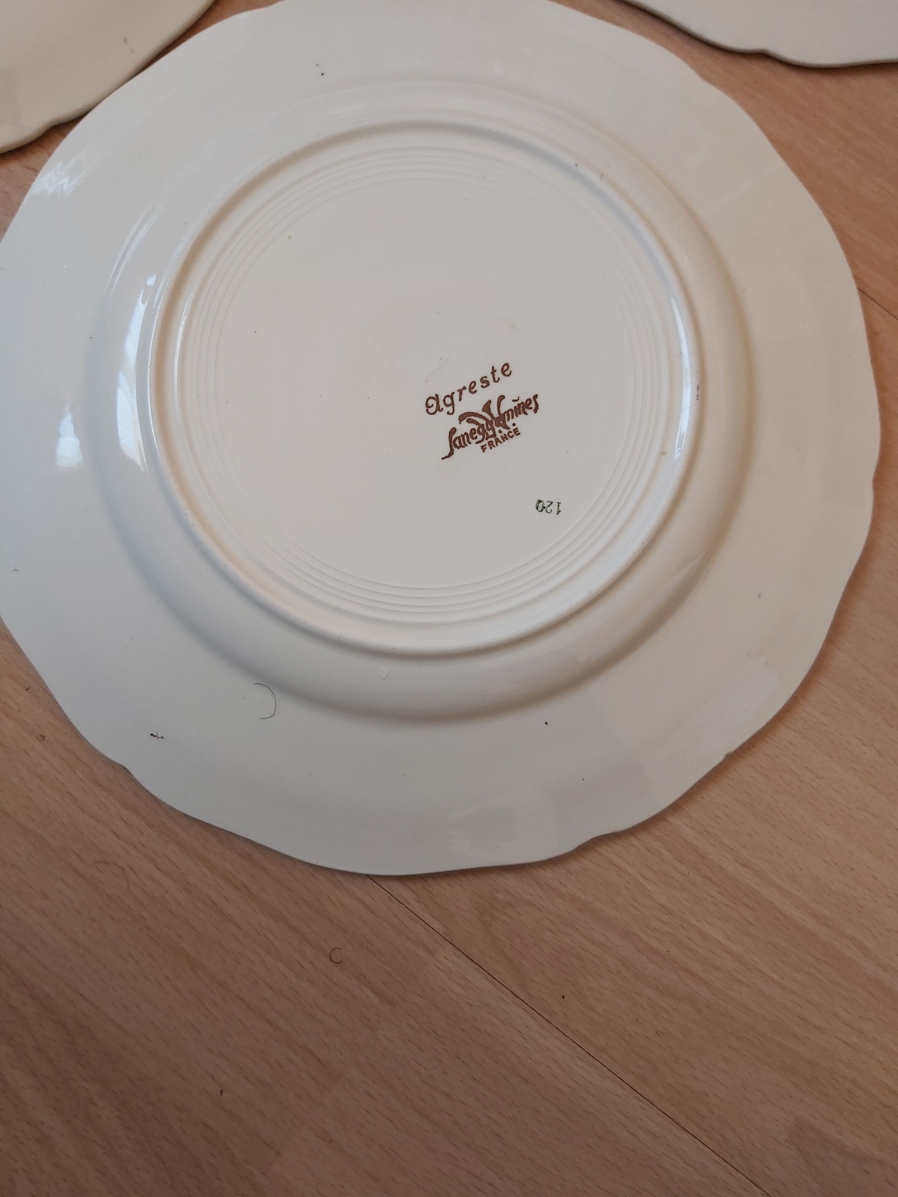 Assiettes alsaciennes creuses Agreste