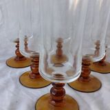 6 stemmed glasses
