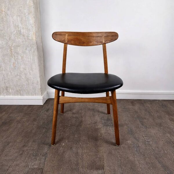 Chaise en chêne modèle CH 30 par Hans J. Wegner pour Carl Hansen & Søn, Danemark, 1960