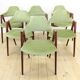 Ensemble de 6 chaises Compass par Kai Kristiansen, années 1960