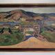 Vintage Oil Painting Landscape Fortification by Carsten Hvistendahl 1931