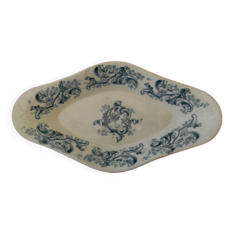 Antique earthenware dish from LONGWY