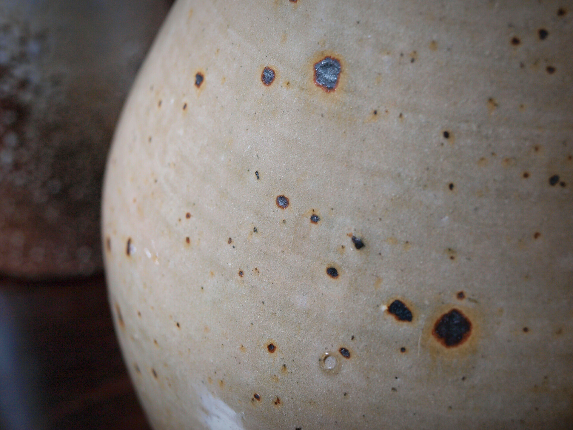 Pyrite sandstone vase by Jean Migeon in La Borne, 60s