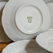 Six vintage Philippe Deshoulières Limoges California porcelain bread plates