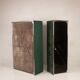 Guido Faleschini Astro Smoked Glass and Suede Cabinets for i4 Mariani 1979