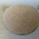 Vintage large round mirror, to be placed, bevelled, Art Deco, 1940s 50s