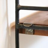 Large "string" shelf, Sweden, metal and wood