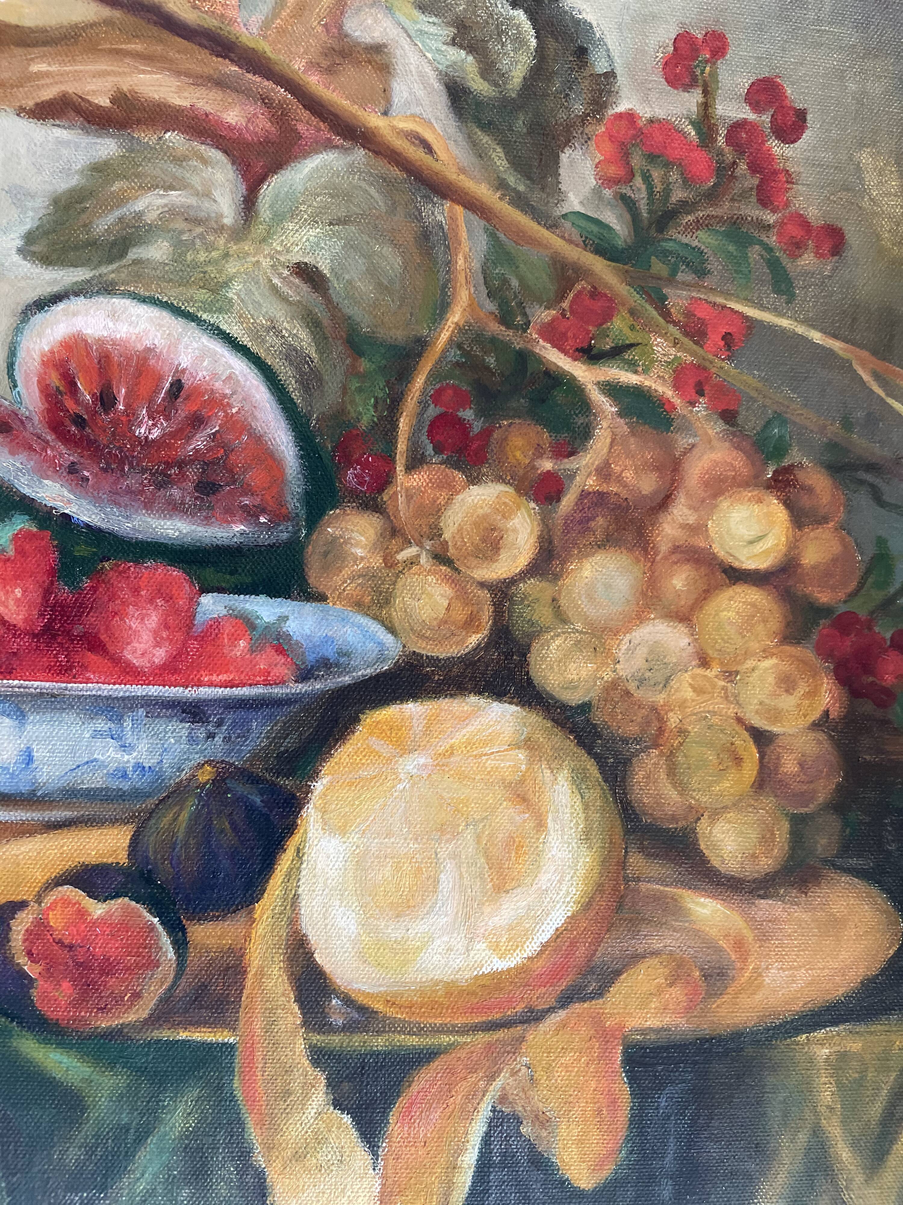 Oil on still life carton by Contesso