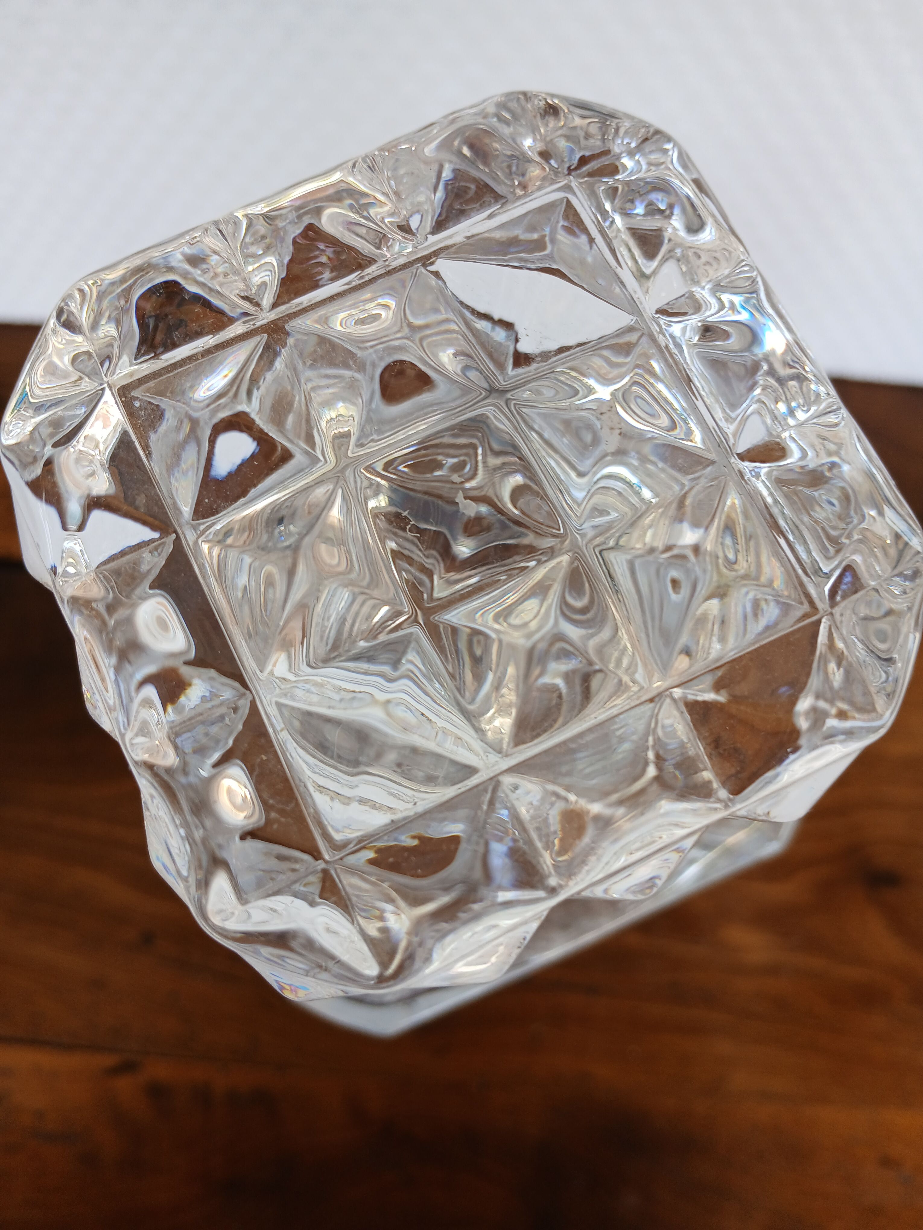 vintage crystal whisky carafe from Arques