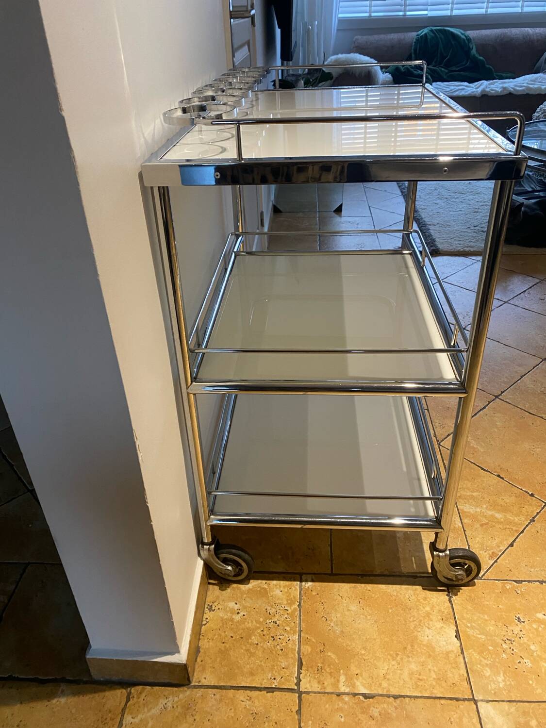 Vintage dessert trolley