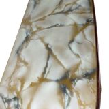 Commode en placage de palissandre avec plateau en onyx vert