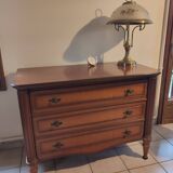 Commode 3 tiroirs merisier massif