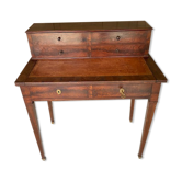 Mahogany and leather desk Empire 1900 style