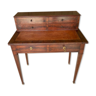 Mahogany and leather desk Empire 1900 style