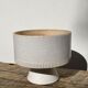 Ethnic standing cup in white glazed ceramic vintage vase