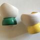 Pair of egg cups modernists workshop ceramic 50