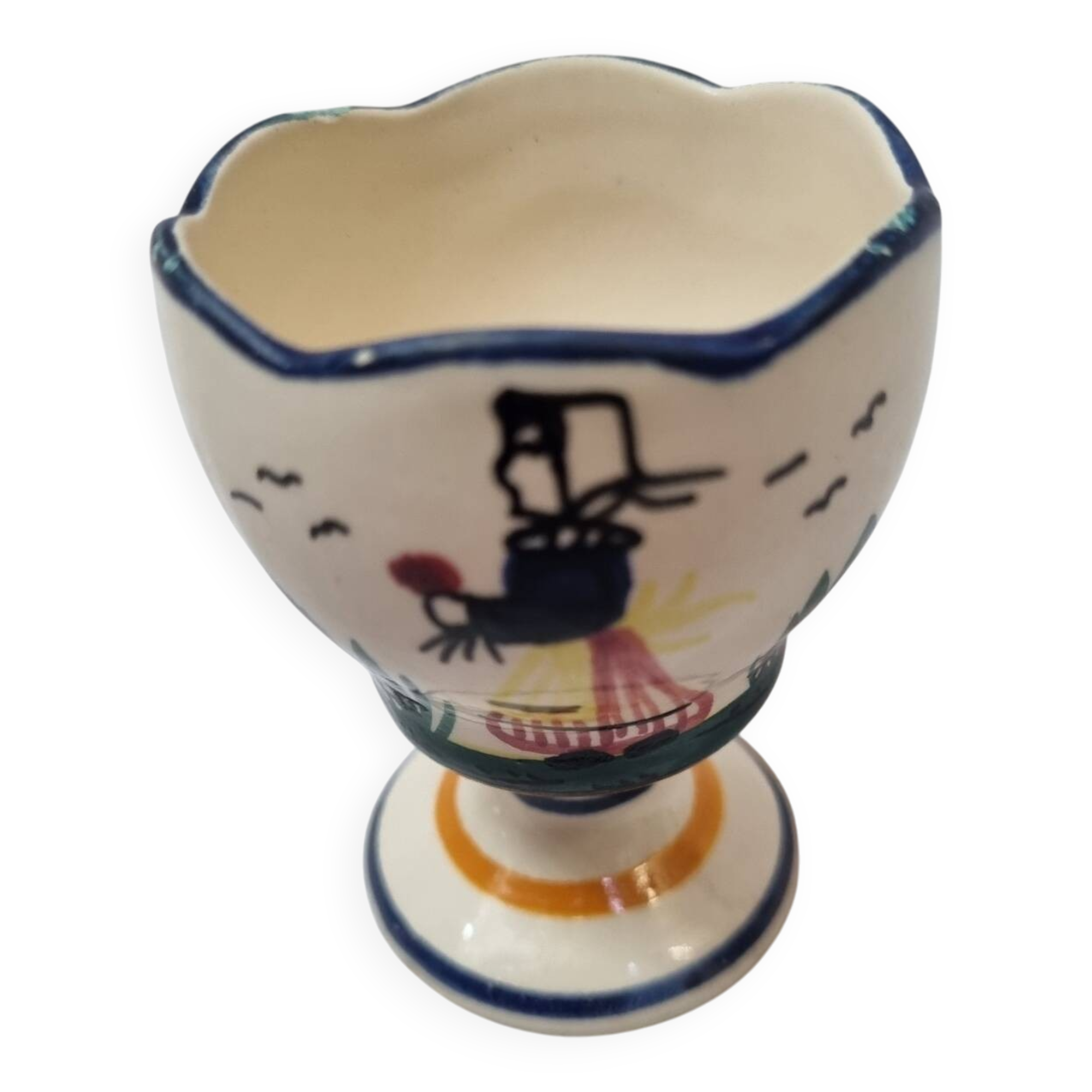 Egg cup HB Henriot Quimper 1960