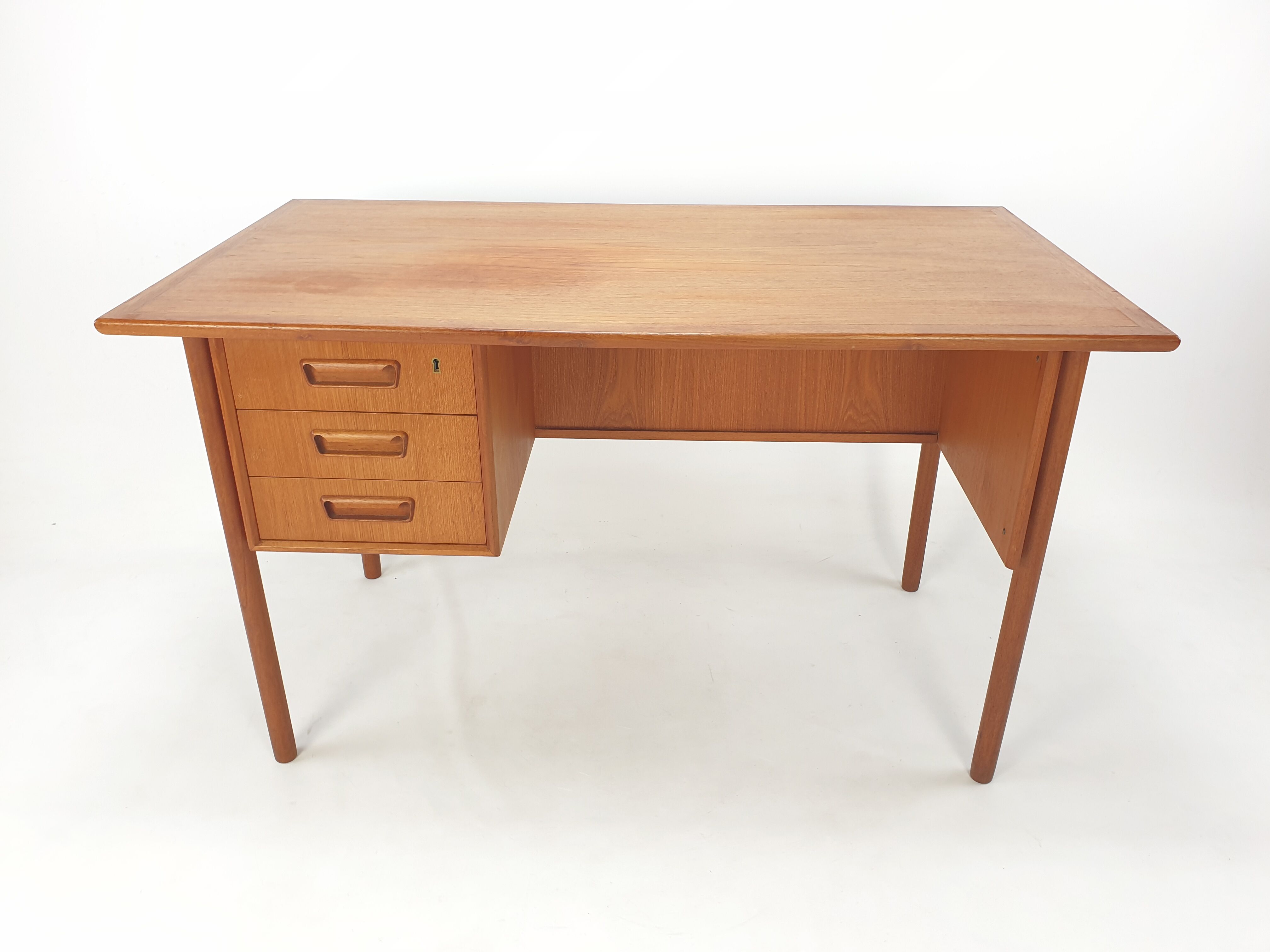 Danish Teak Desk by Gunnar Nielsen Tibergaard, 1960s