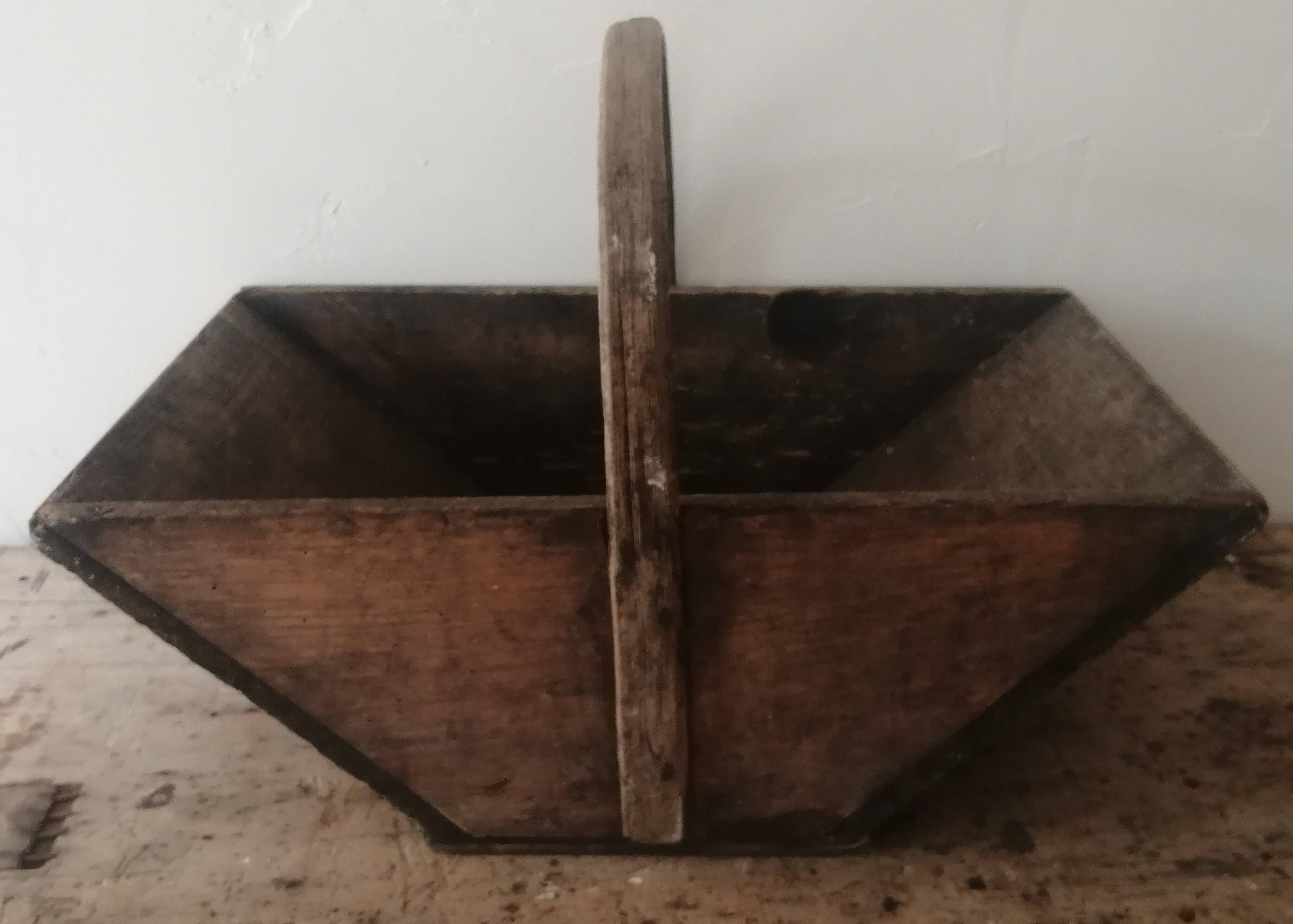 Panier à vendanges en bois du Bordelais
