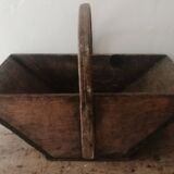 Harvest basket in wood