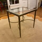 Glass side table