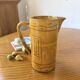 Vintage yellow glazed stoneware jug