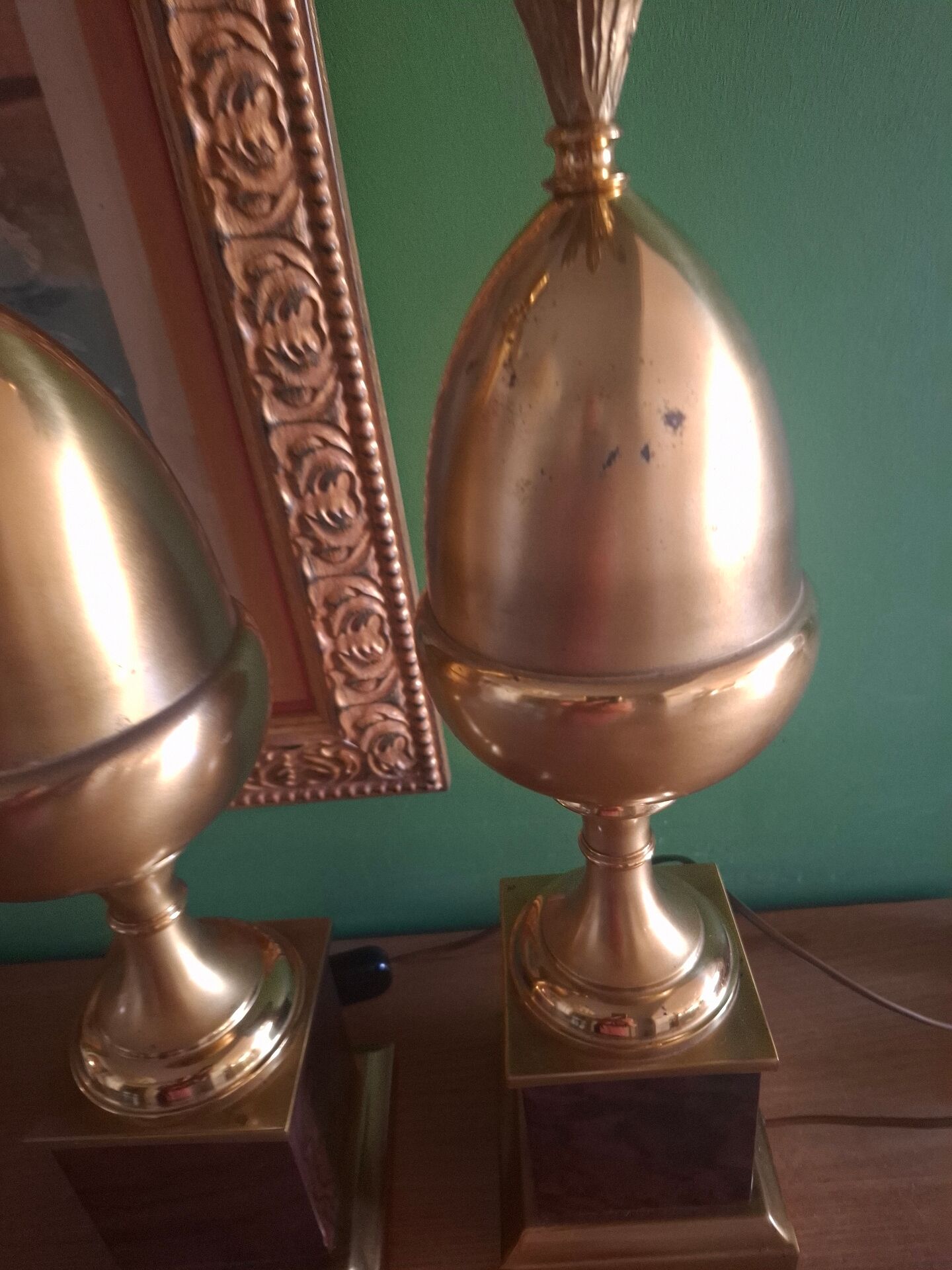 Lampe ananas Hollywood regency