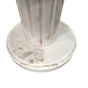 White drapery marble Italy / Neo Classic side / coffee table
