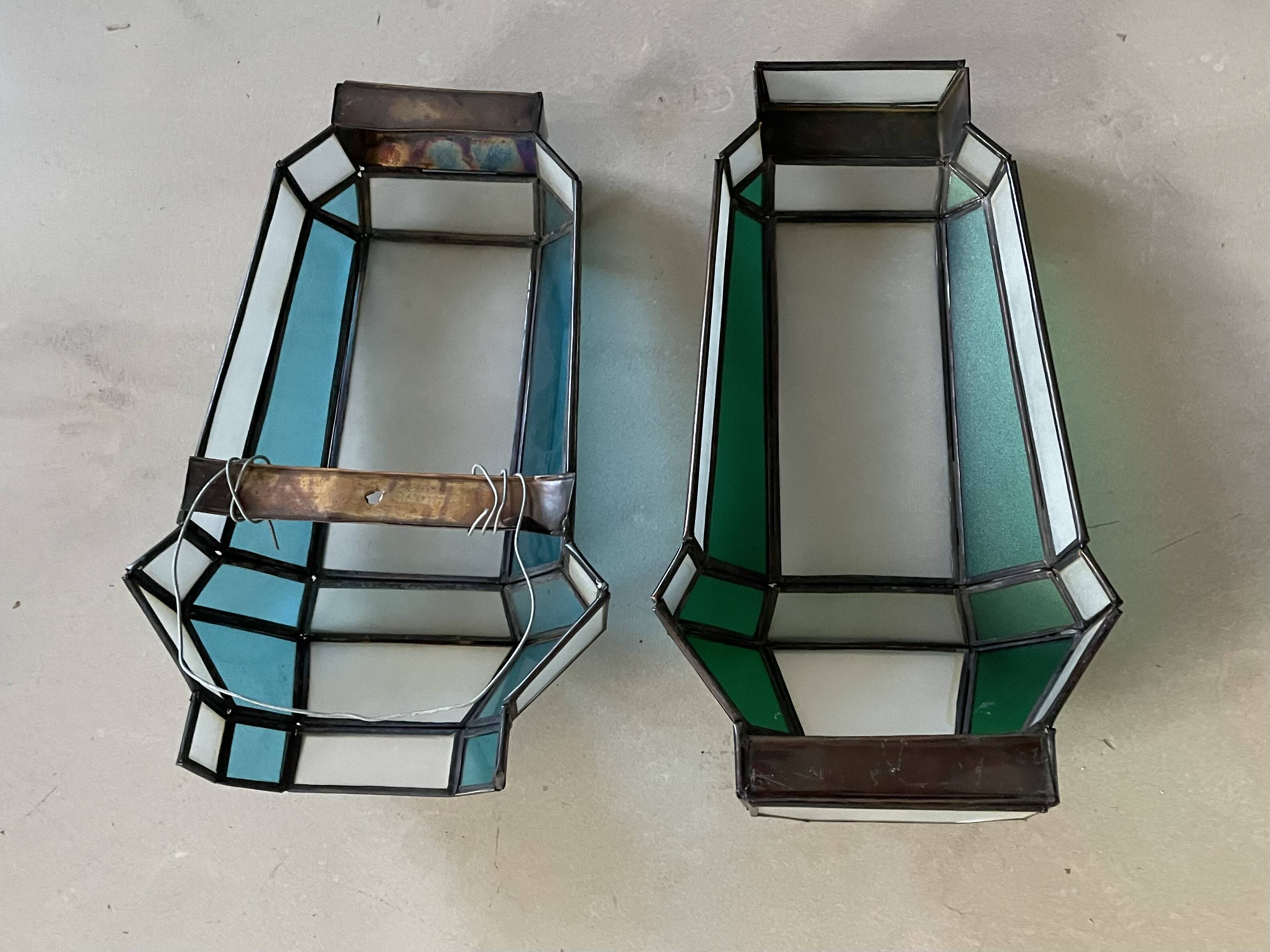 Set of 2 oriental wall lights