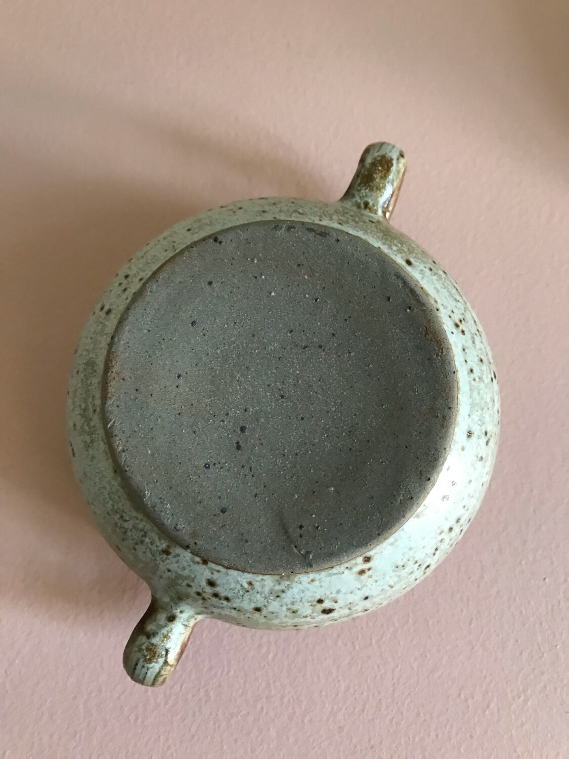 Stoneware sugar bowl