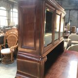 Buffet deux corps anglais en acajou