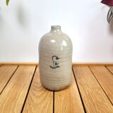 Handmade soliflore vase in glazed terracotta