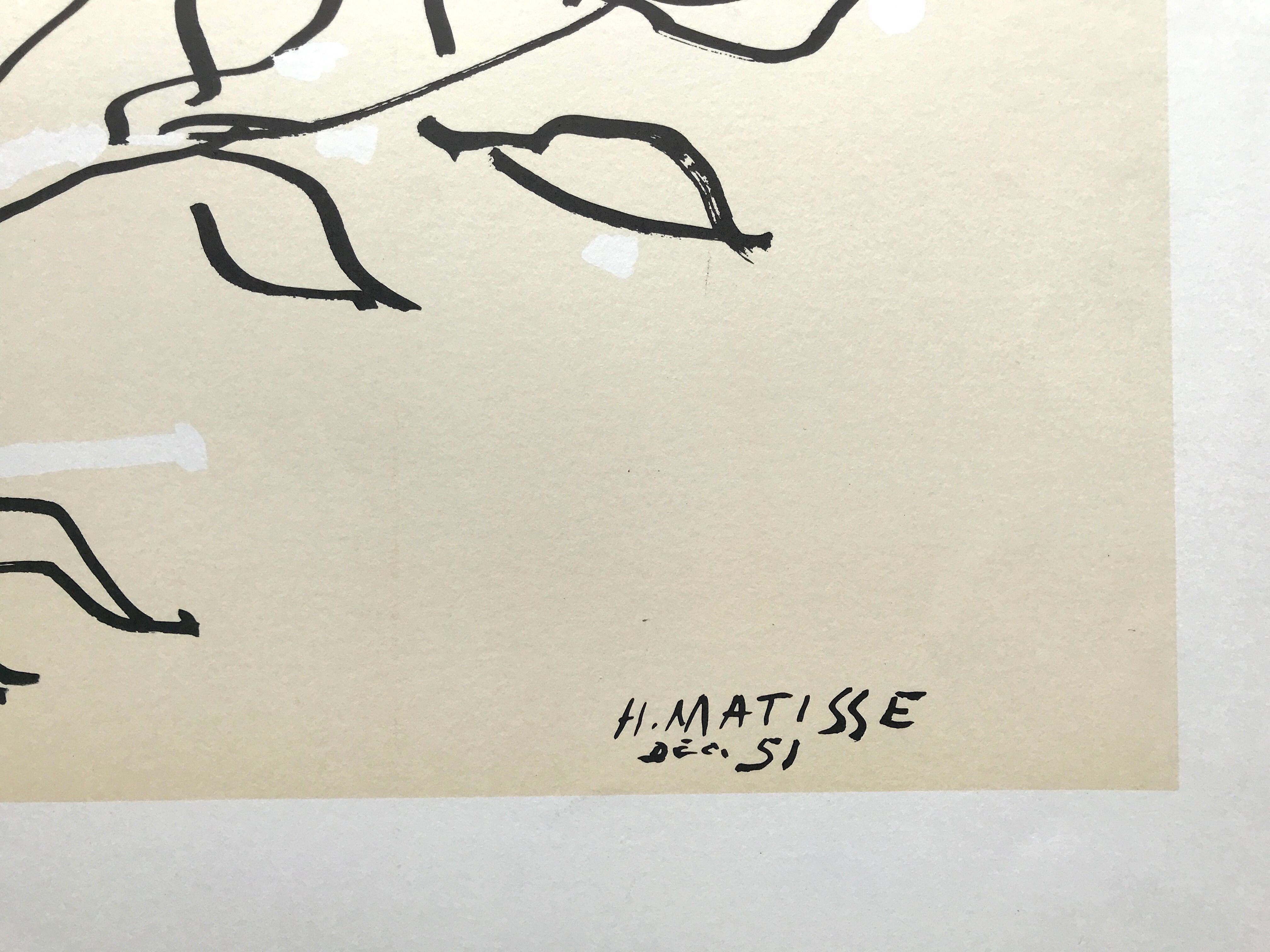 Lithograph by Henri Matisse, after Le Buisson, 1994