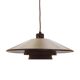 Danish pendant lamp with tiered metal shade, 1960s