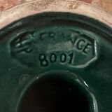 Saint-Clément green ceramic candlestick, 1950s