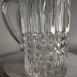 Molded glass pitcher