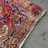 Tapis persan en laine peignée velours bordeaux 300x200