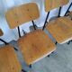 Set of 7 vintage school chairs by stol kamnik / 1970s yugoslavia / mid-cent