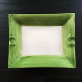 Empty green pocket and ivory