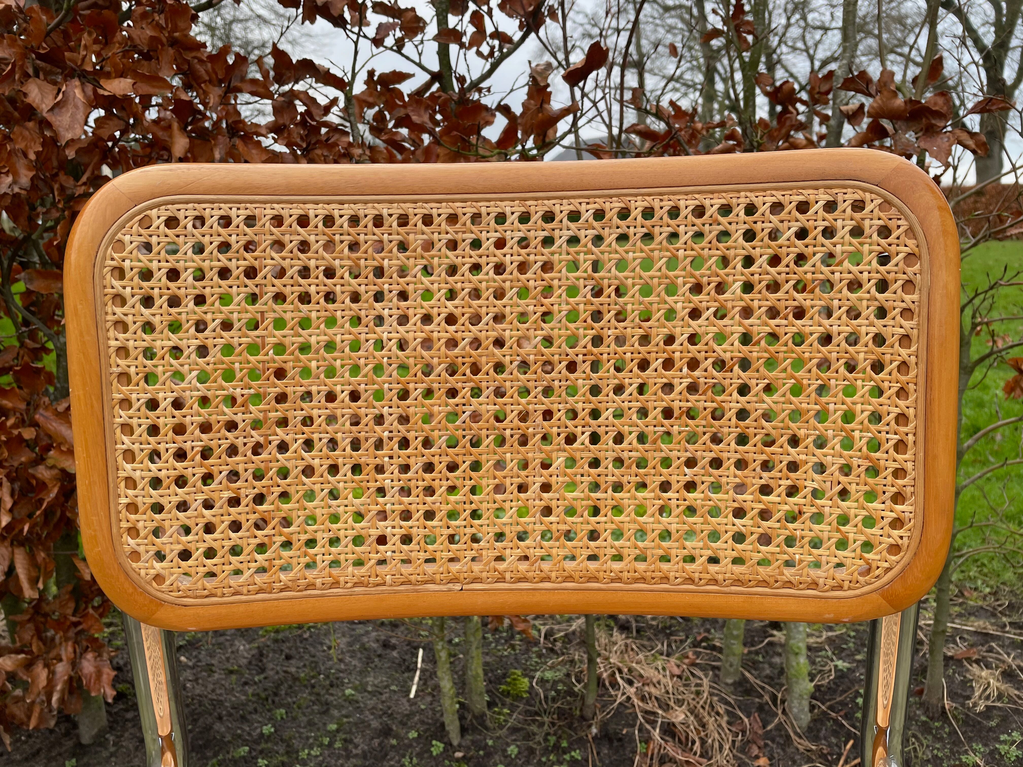 Lot of 4 Chairs Model Cesca designed by Marcel Breuer