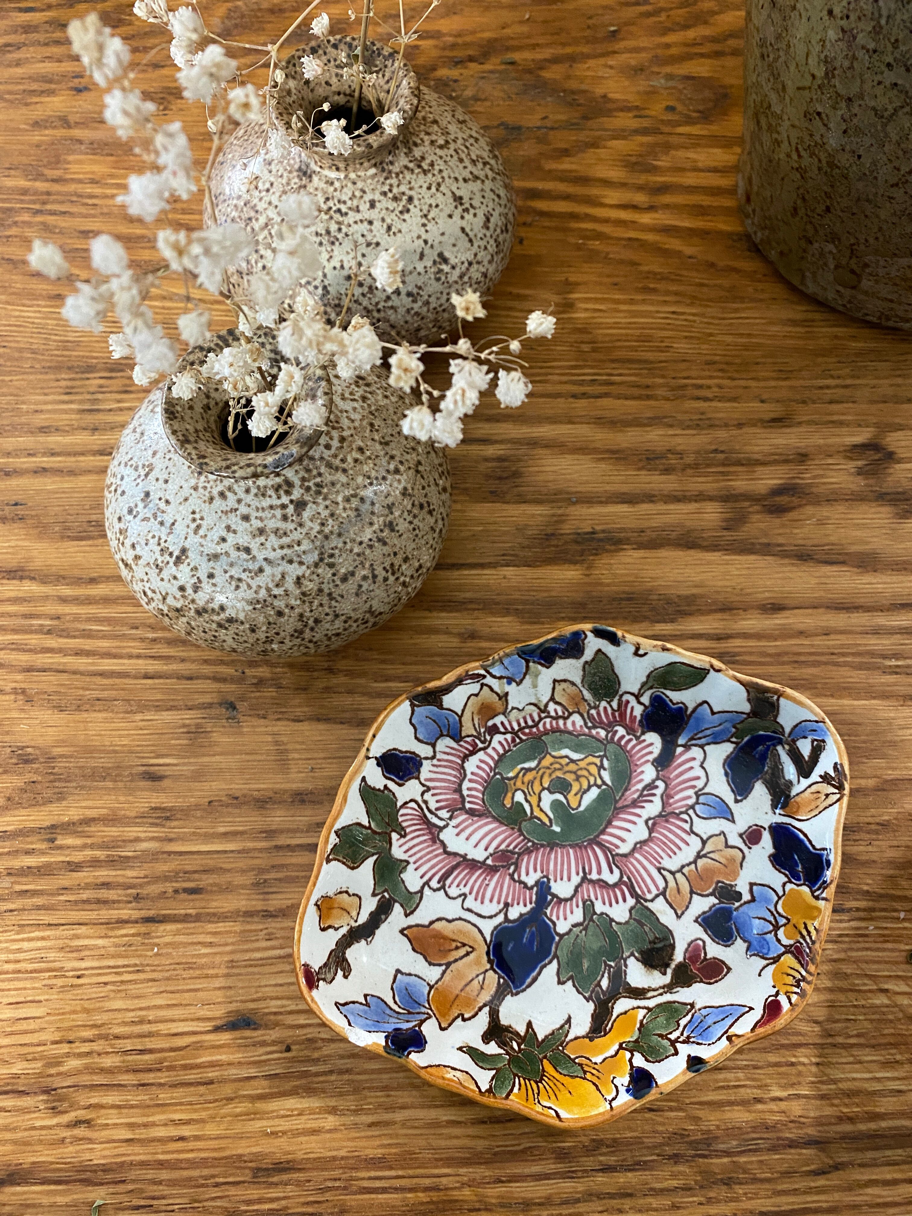 Empty cup peony pocket Gien