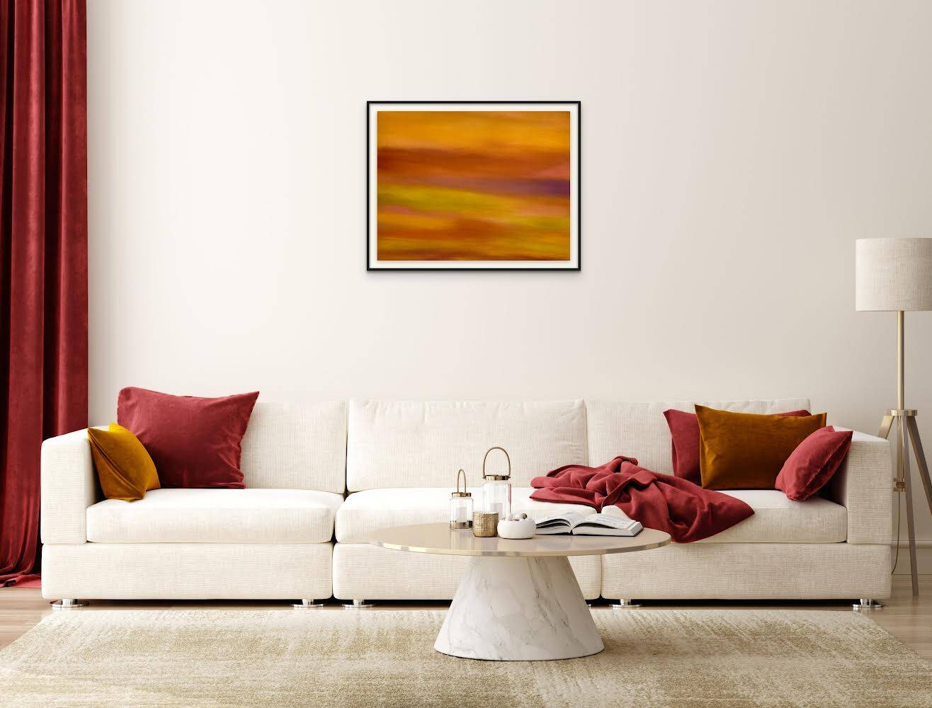 Pastel drawing “Sentier des ochres” by Atelier Cléophée