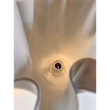 Contemporary Milky-Beige Murano Style Glass Table Lamp